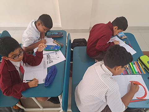 Drawing anfd colouring the rainbow - 2