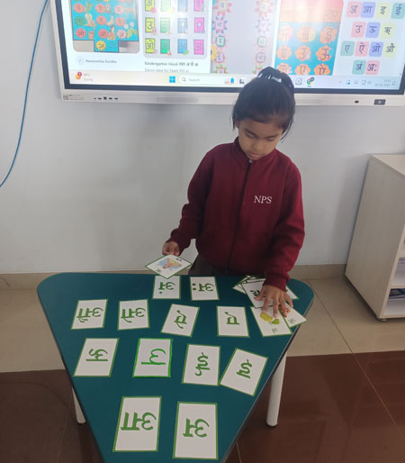 Hindi alphabet letters