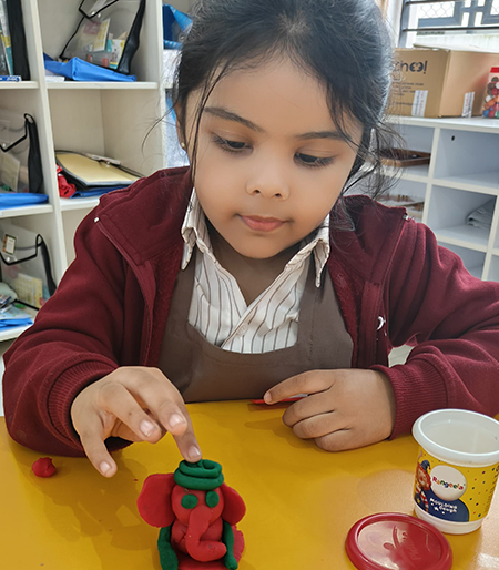 Ganesha Chaturthi - A Creative Clay Activity for KG 1