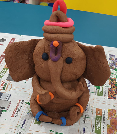 Ganesha Chaturthi - A Creative Clay Activity for KG 1